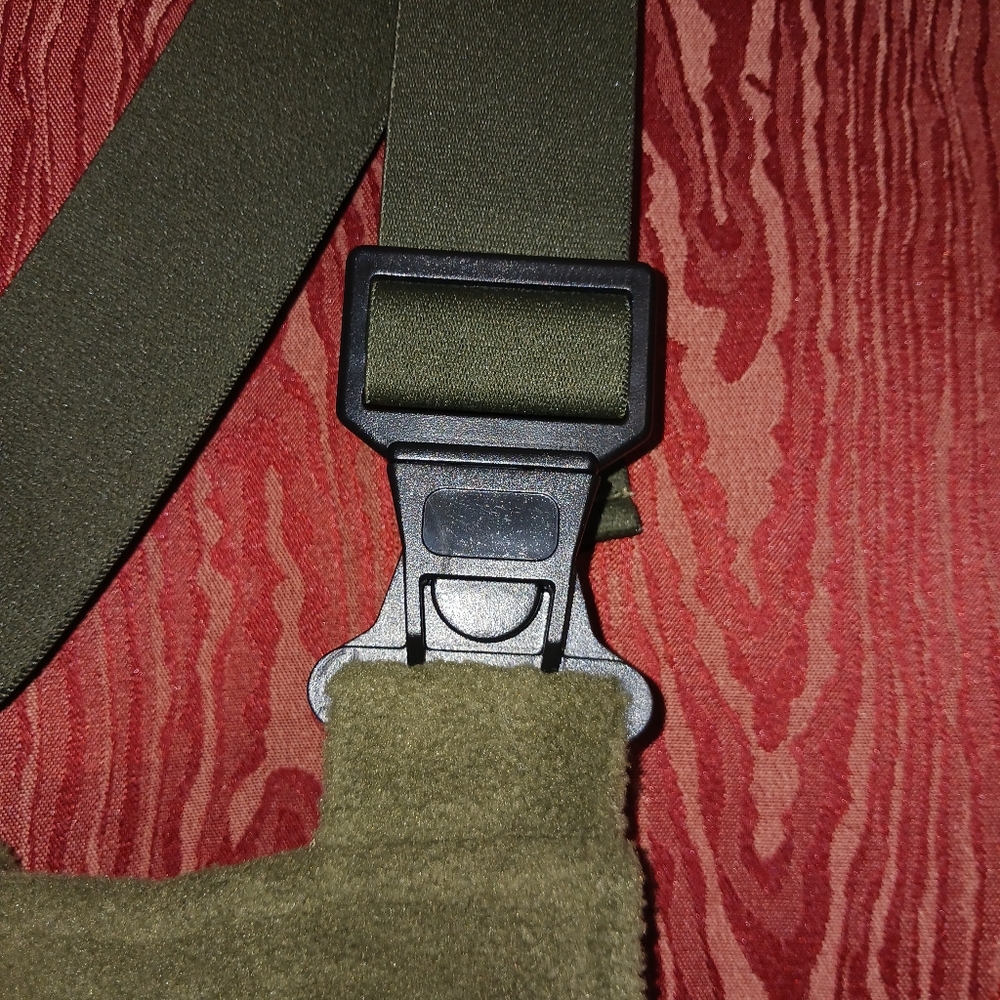 Olive Green Zip Overalls/Bib Size Small - Picture 8 of 14
